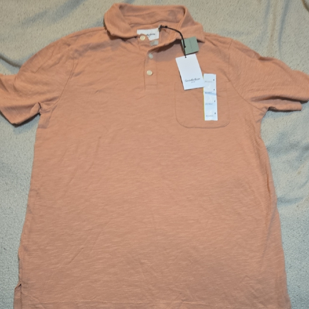 Goodfellow & Co Orange Polo Shirt Classic Knit